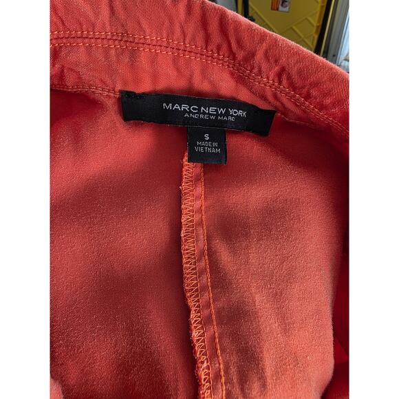 MARC NEW YORK Sleeveless Rust Button Down Waist Tie Four Pocket Dress - Picture 4 of 5